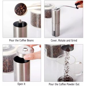 آسیاب دستی قهوه مدل GRINDER-STEEL